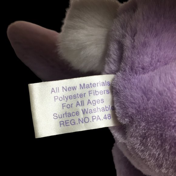 Commonwealth Eggcetera Bunny Rabbit Purple Lilac Stuffed Animal Easter Plush HTF - Picture 7 of 8